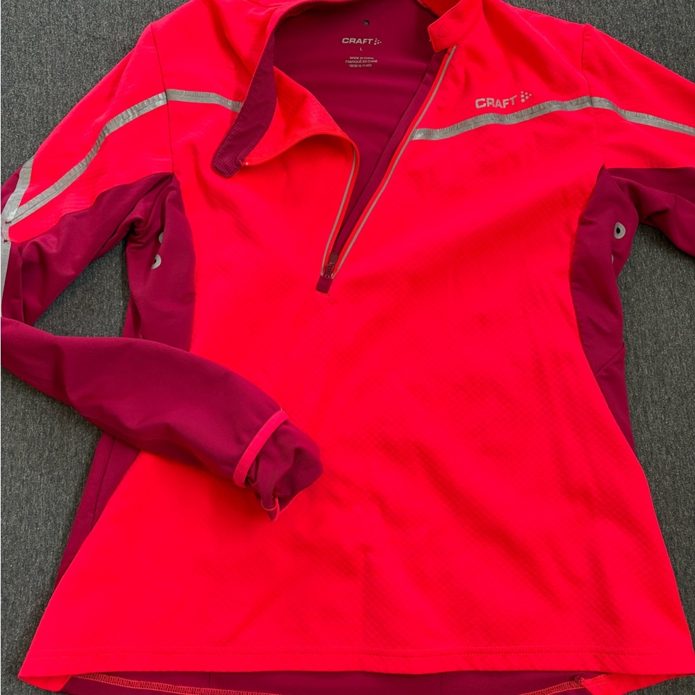 Craft Women's Vibrant Pink and Magenta Jacket